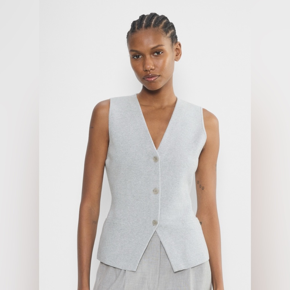 Aritzia Stakes Sweater Vest in Gray